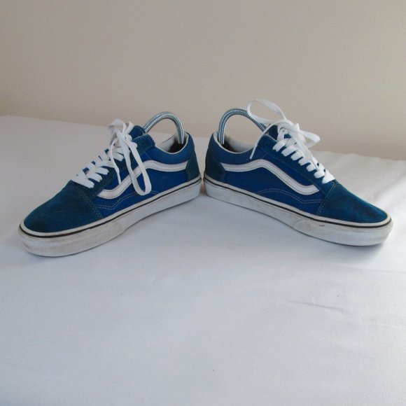 VANS OLD SKOOL Beacon Blue Shoe Mens Size 7.5  Womens Size 9.0 Used - Go… - Picture 2 of 10